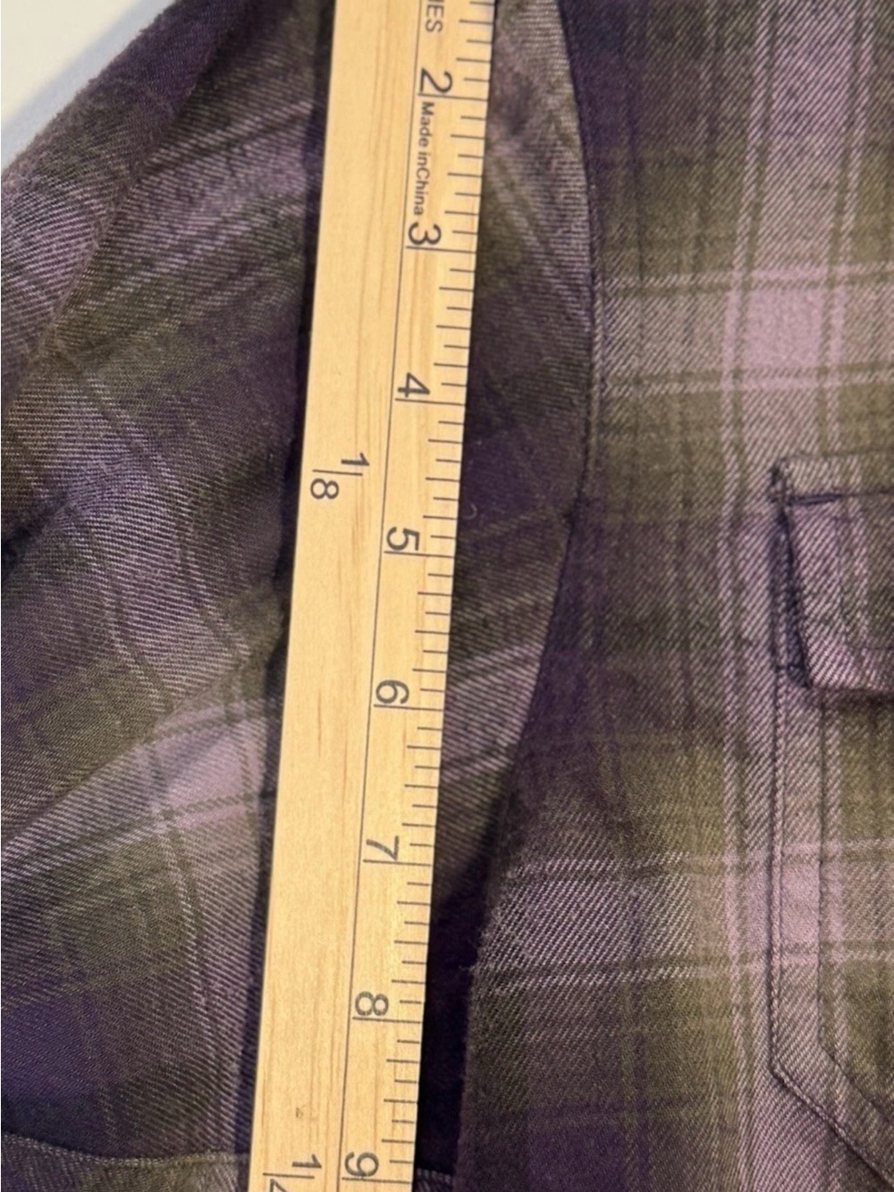 Ralph Lauren Plaid Shirt Jacket - Purple and Black - Picture 7 of 11